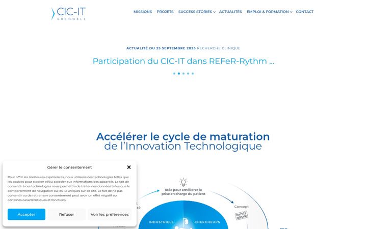 Zrzut ekranu cic-it-grenoble.fr