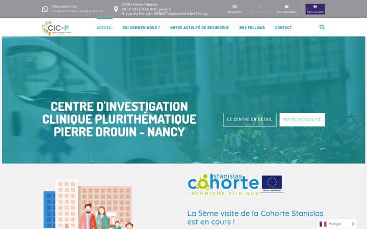 Zrzut ekranu cic-p-nancy.fr