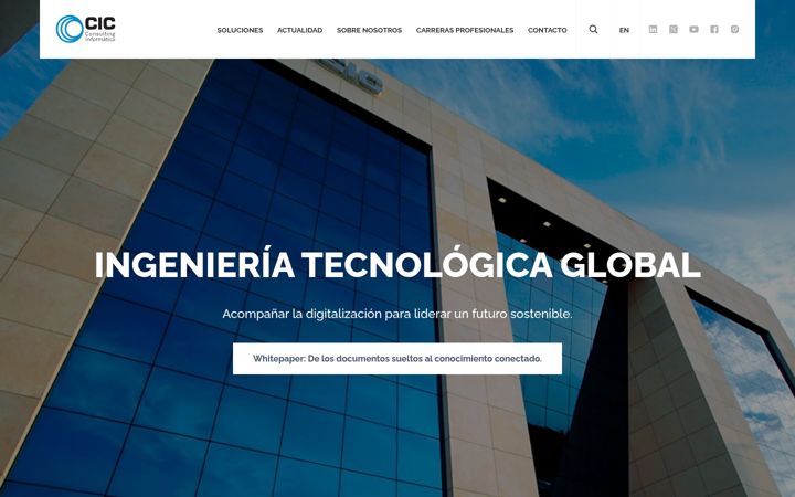 Screenshot di cic.es