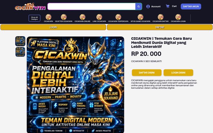 Screenshot of cicak.win