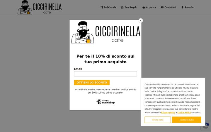 Snímek obrazovky ciccirinellacafe.it