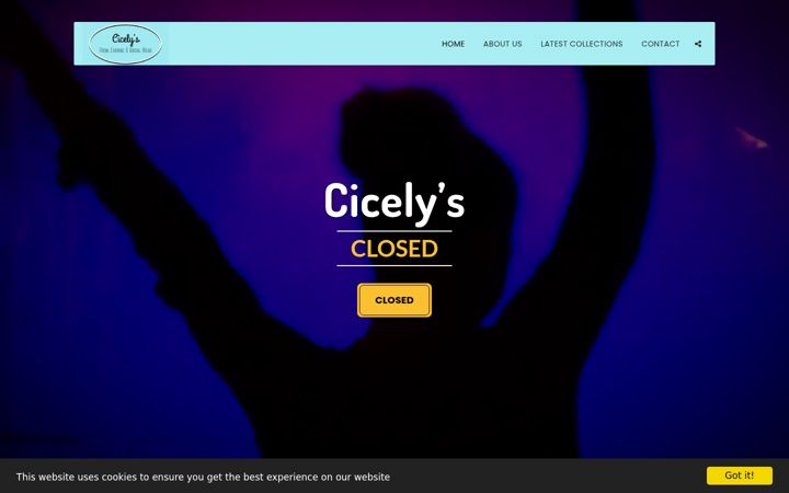 Screenshot von cicelys.co.uk