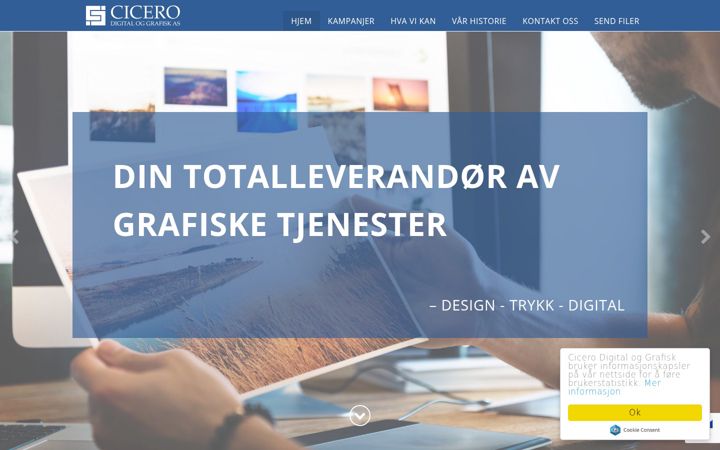 Ekrano kopija cicerodg.no
