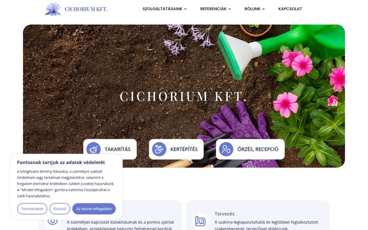 Екранна снимка на cichorium.hu