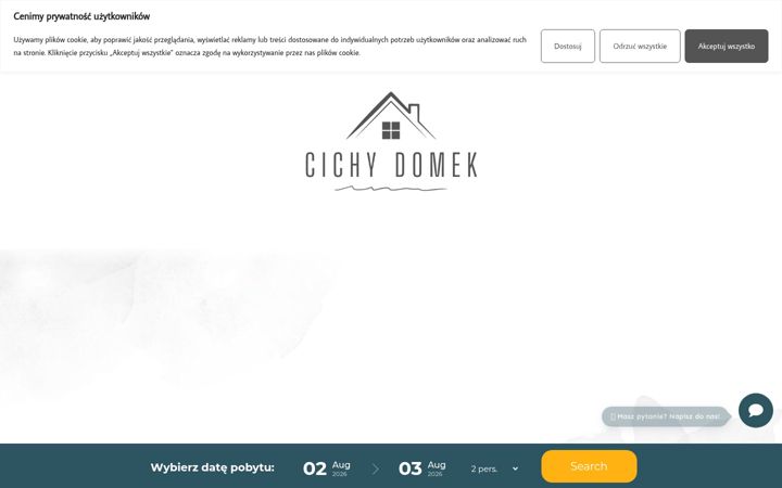 Screenshot of cichy-domek.pl