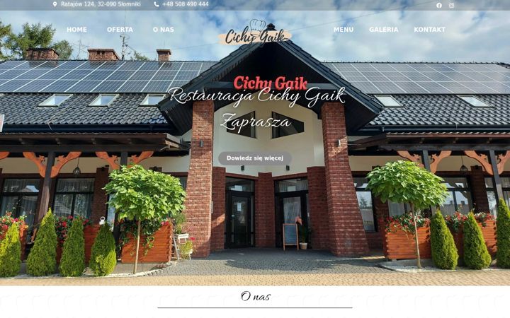 Screenshot of cichygaik.pl