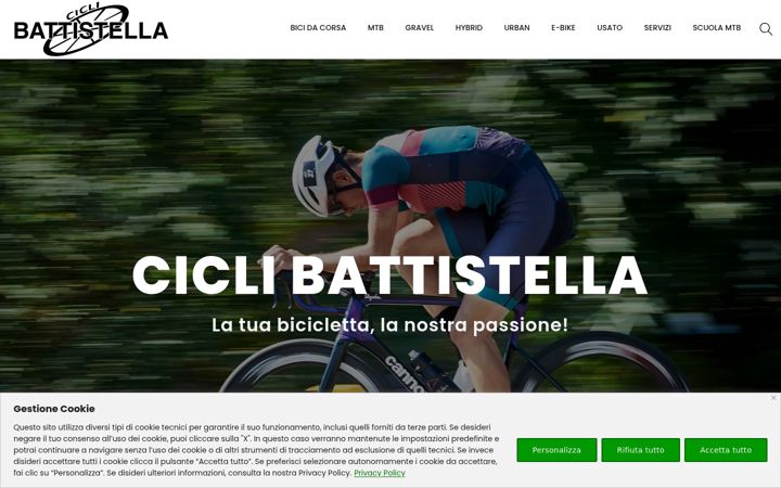 Snímek obrazovky ciclibattistella.it