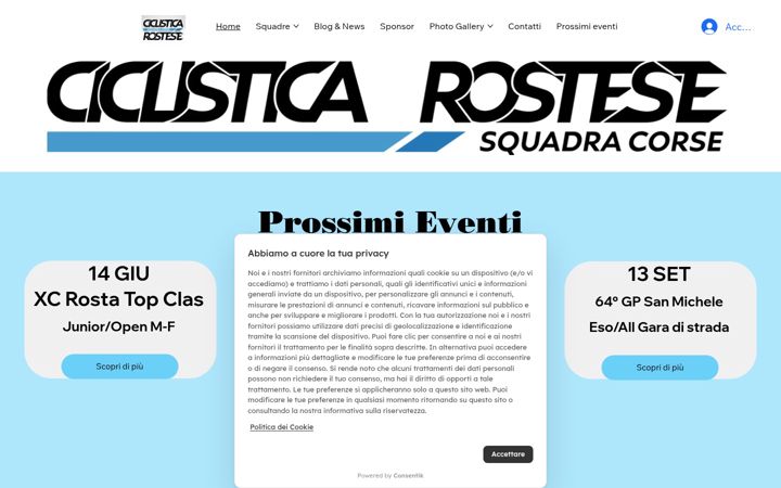 Screenshot of ciclisticarostese.com
