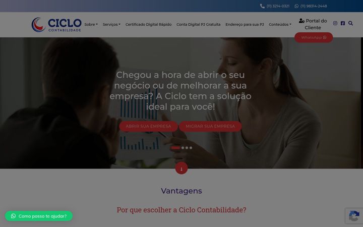 Snímek obrazovky ciclocontabilidade.com.br