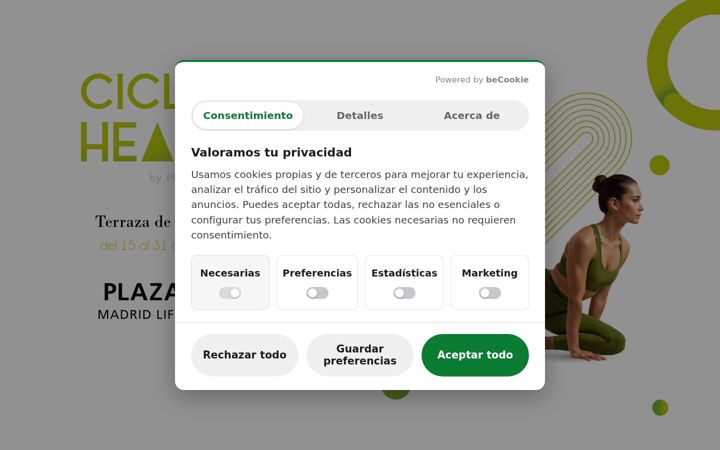 Screenshot of ciclohealthyplazario2.com