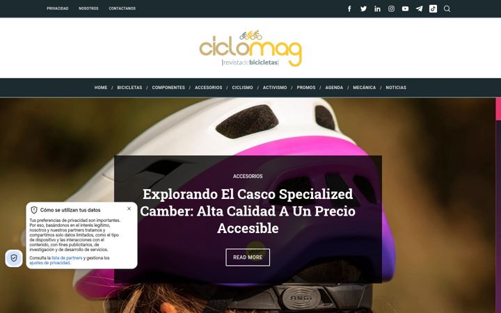 Screenshot of ciclomag.com