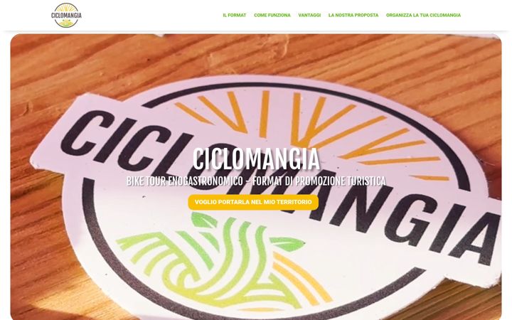 Screenshot of ciclomangia.it