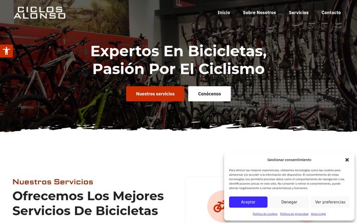 Screenshot of ciclosalonso.com