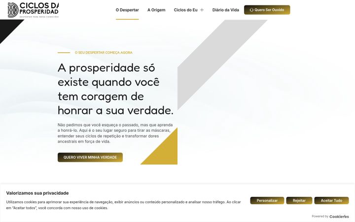 Snímek obrazovky ciclosdaprosperidade.com.br