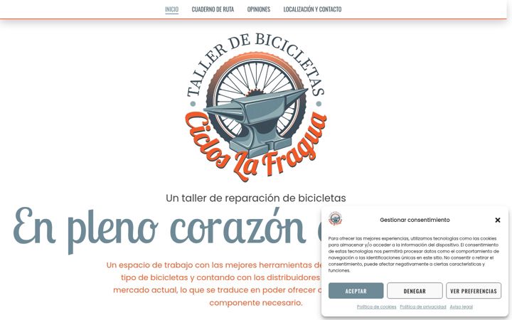 Screenshot di cicloslafragua.es