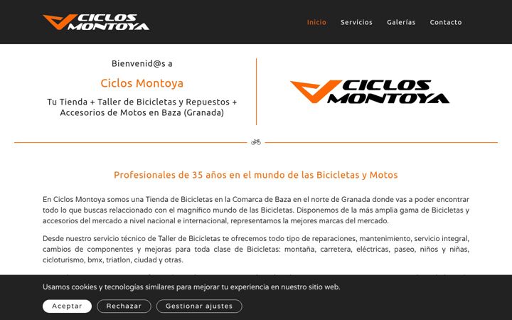 Screenshot di ciclosmontoya.es