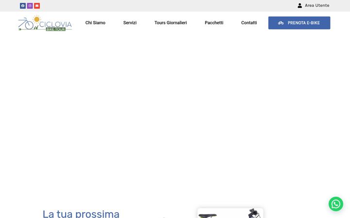 Screenshot of cicloviabiketour.it