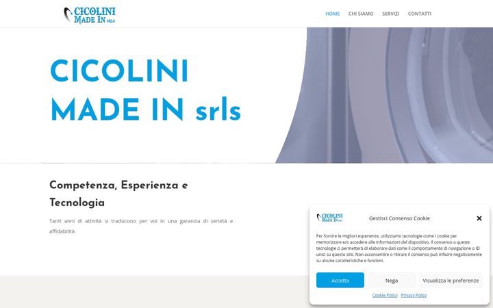Screenshot of cicolinimadein.it
