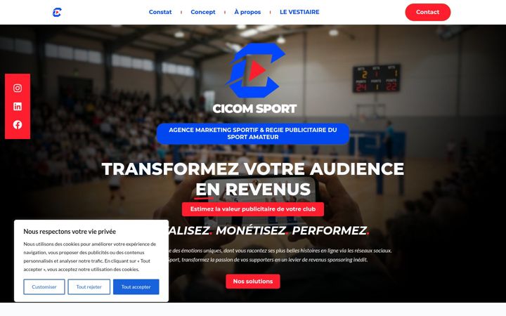 Screenshot of cicom-agency.com