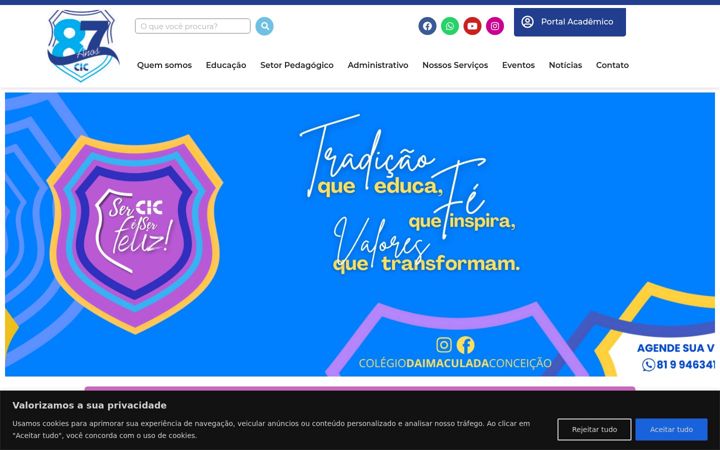 Snímek obrazovky cicrecife.com.br
