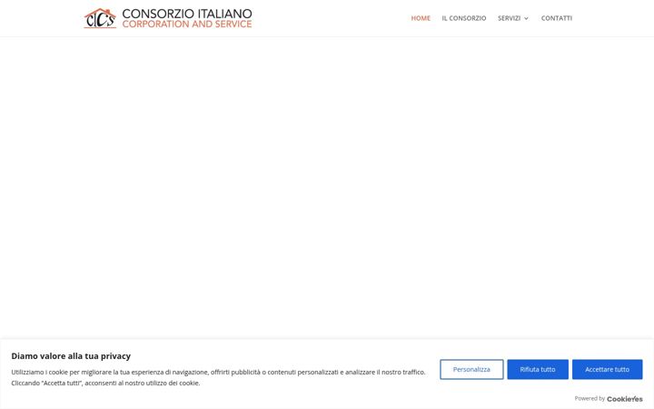 Snímek obrazovky cicsconsorzio.it