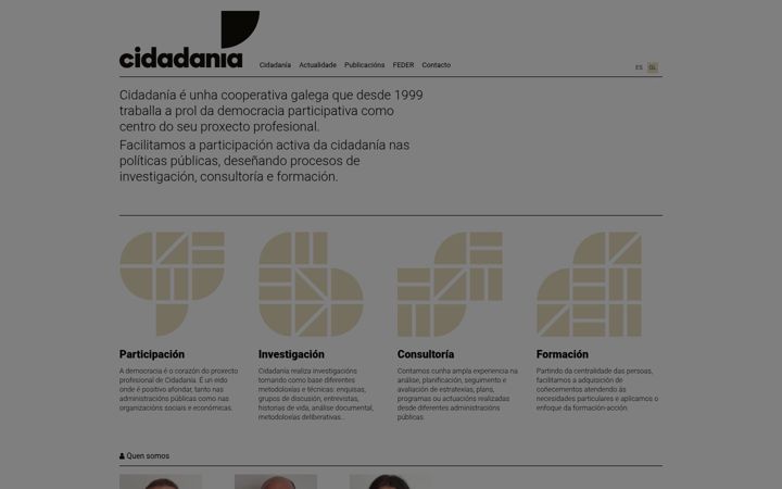 Screenshot of cidadania.coop