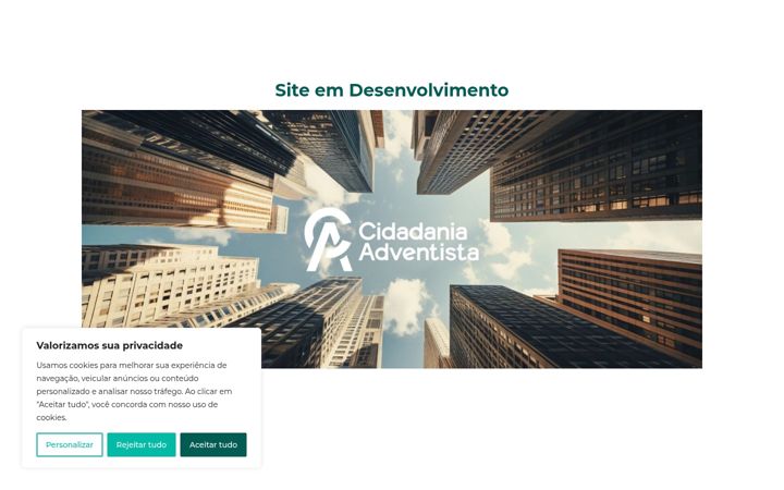 Snímek obrazovky cidadaniaadventista.com.br
