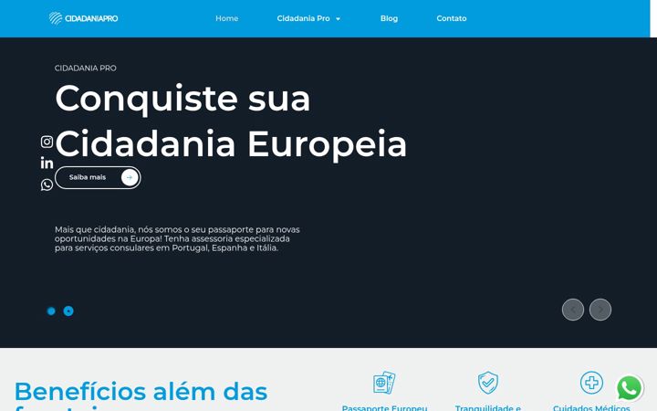 Snímek obrazovky cidadaniapro.com.br