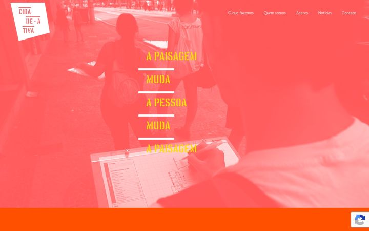 Captură de ecran a cidadeativa.org
