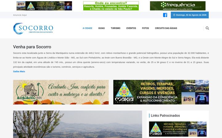 Screenshot of cidadedesocorro.com.br