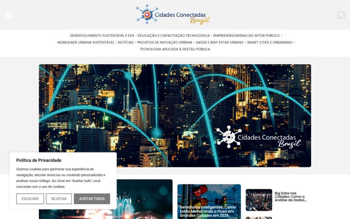 Screenshot of cidadesconectadasbrasil.com.br