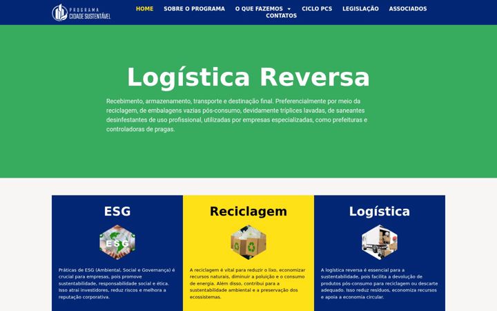 Screenshot of cidadesustentavel.org.br
