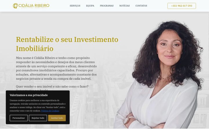 Skjermbilde av cidaliaribeiro.pt