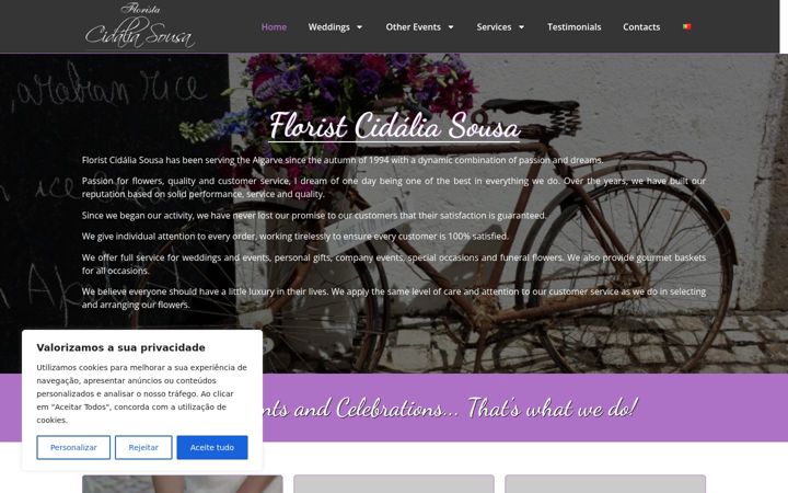 Screenshot of cidaliasousa.com