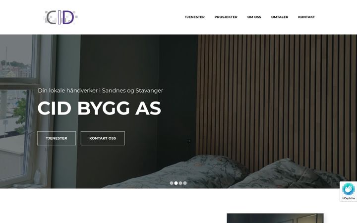 Screenshot of cidbygg.no