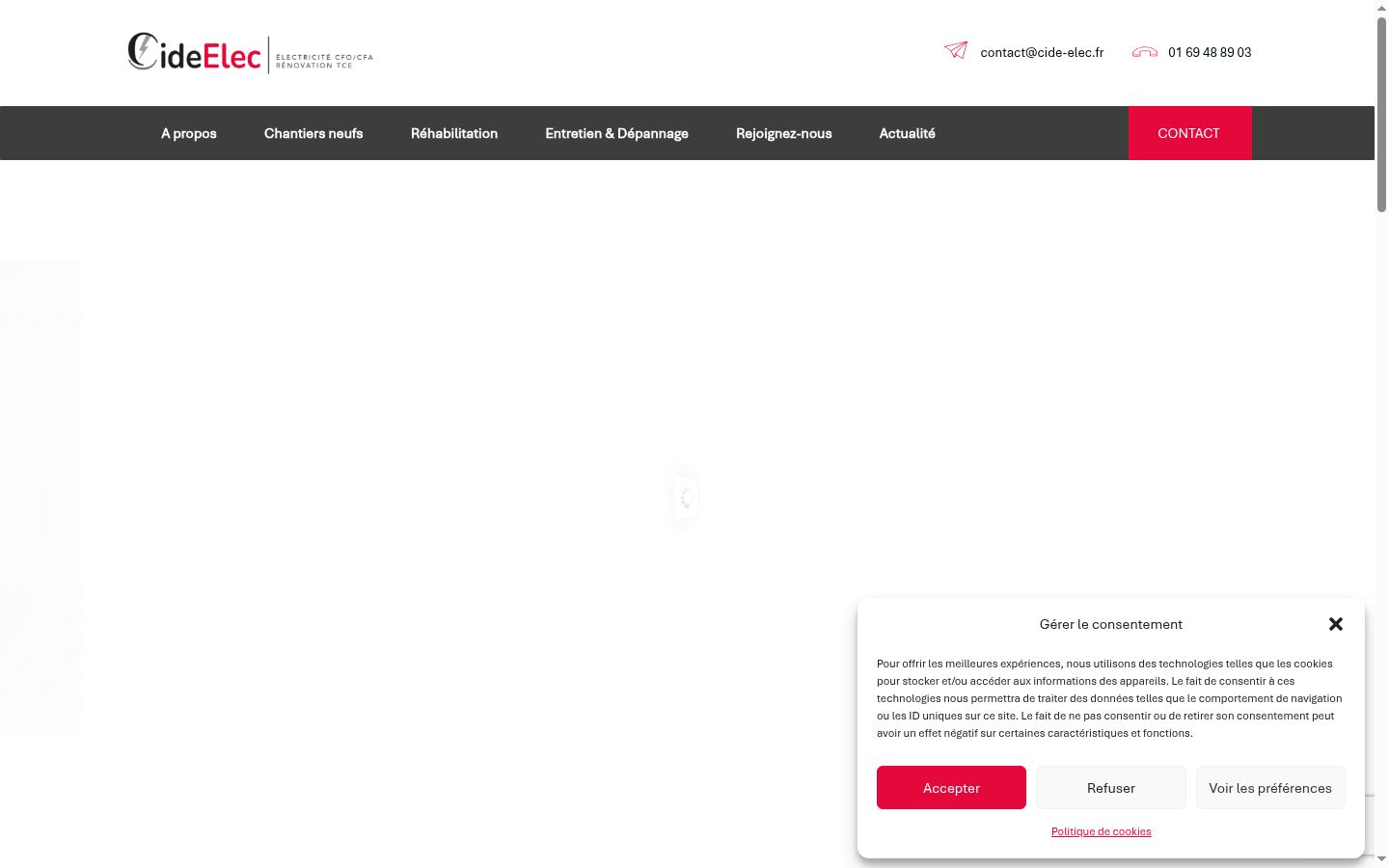 Zrzut ekranu banera zgody wyświetlanego przed jakąkolwiek interakcją