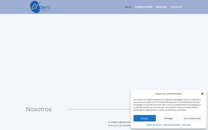 Screenshot of cidentlaboratorio.com