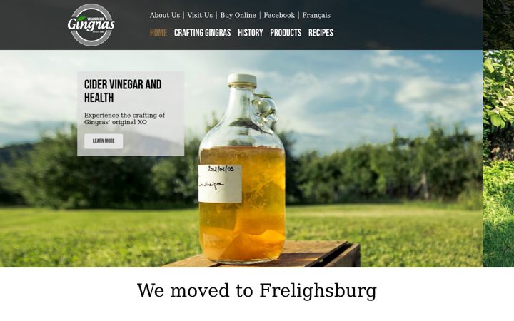 Screenshot of cidervinegar.com