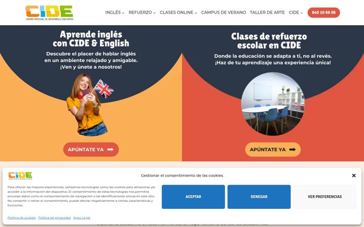 Screenshot of cidesevilla.com