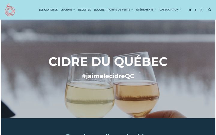 Screenshot of cidreduquebec.com
