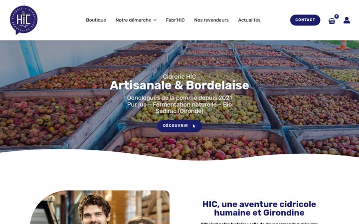 Captura de pantalla de cidrerie-hic.fr
