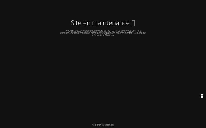 Screenshot of cidrerielachesnaie.com