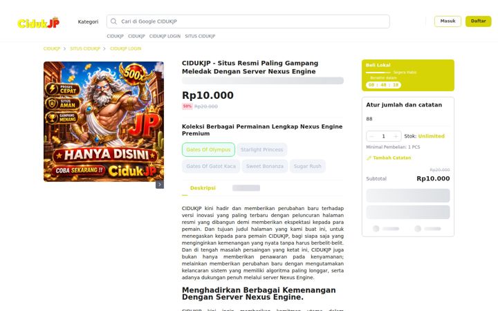 Screenshot of cidukjp.monster
