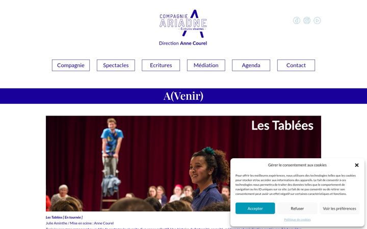Captura de pantalla de cie-ariadne.fr