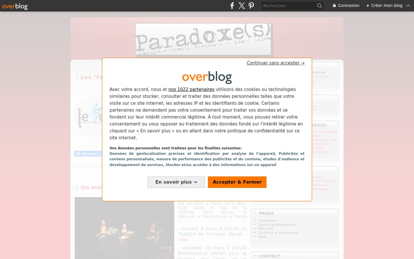 Captura de ecrã do banner de consentimento apresentado antes de qualquer interação