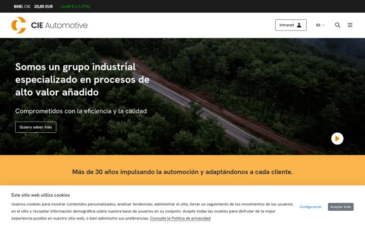 Screenshot von cieautomotive.com