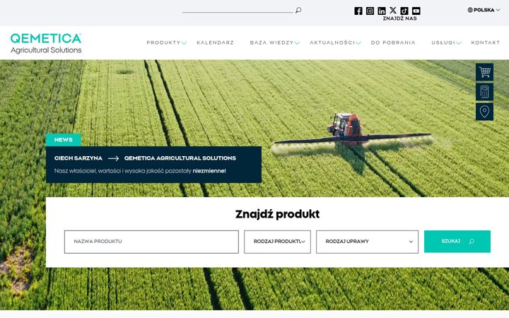 Zrzut ekranu ciechagro.pl