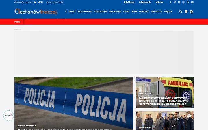 Screenshot of ciechanowinaczej.pl