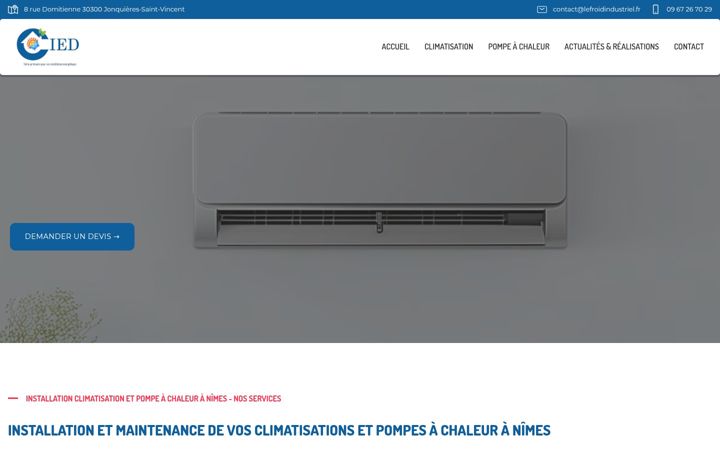 Captura de pantalla de cied-climatisation-pac-nimes.fr