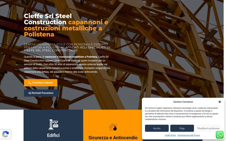 Screenshot of cieffesrlcostruzioni.eu